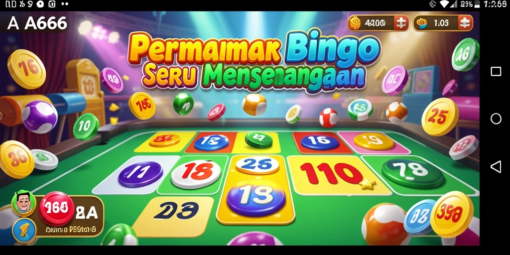 Screenshot menunjukkan keseruan gameplay Bingo AA666.
