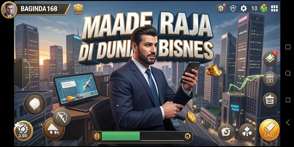 Tampilan gameplay yang menarik dalam BAGINDA168, menampilkan berbagai aspek Tycoon.