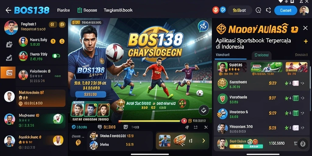 Tampilan gameplay menarik dari aplikasi Sportsbook BOS138.