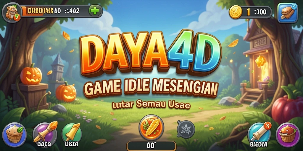 Tampilan gameplay DAYA4D yang menarik dengan elemen Idle yang sederhana.