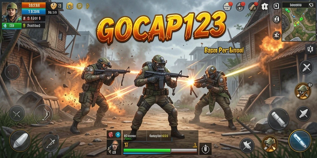 Tampilan aktivitas pertempuran dalam GOCAP123 yang epik.