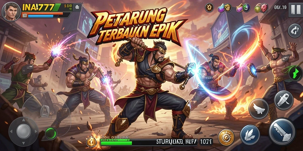 Gameplay mendebarkan dengan pertarungan karakter yang dinamis.