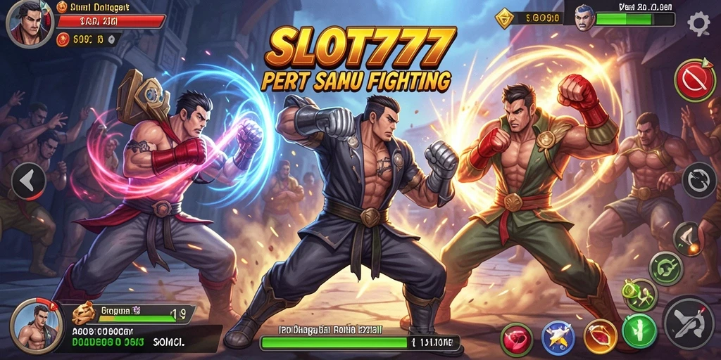 Tampilan gameplay sebelum pertarungan di SLOT777 yang mendebarkan.