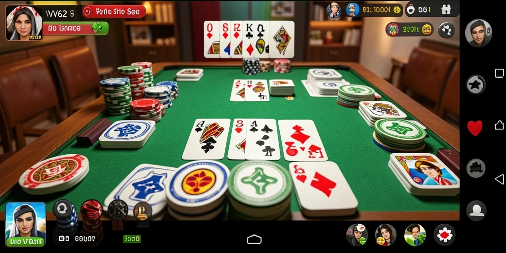 Gameplay seru VV62 dengan teman-teman dalam permainan Gaple.
